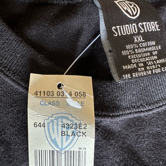 VTG Bugs Bunny & Taz Embroidered Warner Bros. Acme Baseball Pocket Shirt Sz XXL - Picture 5 of 7